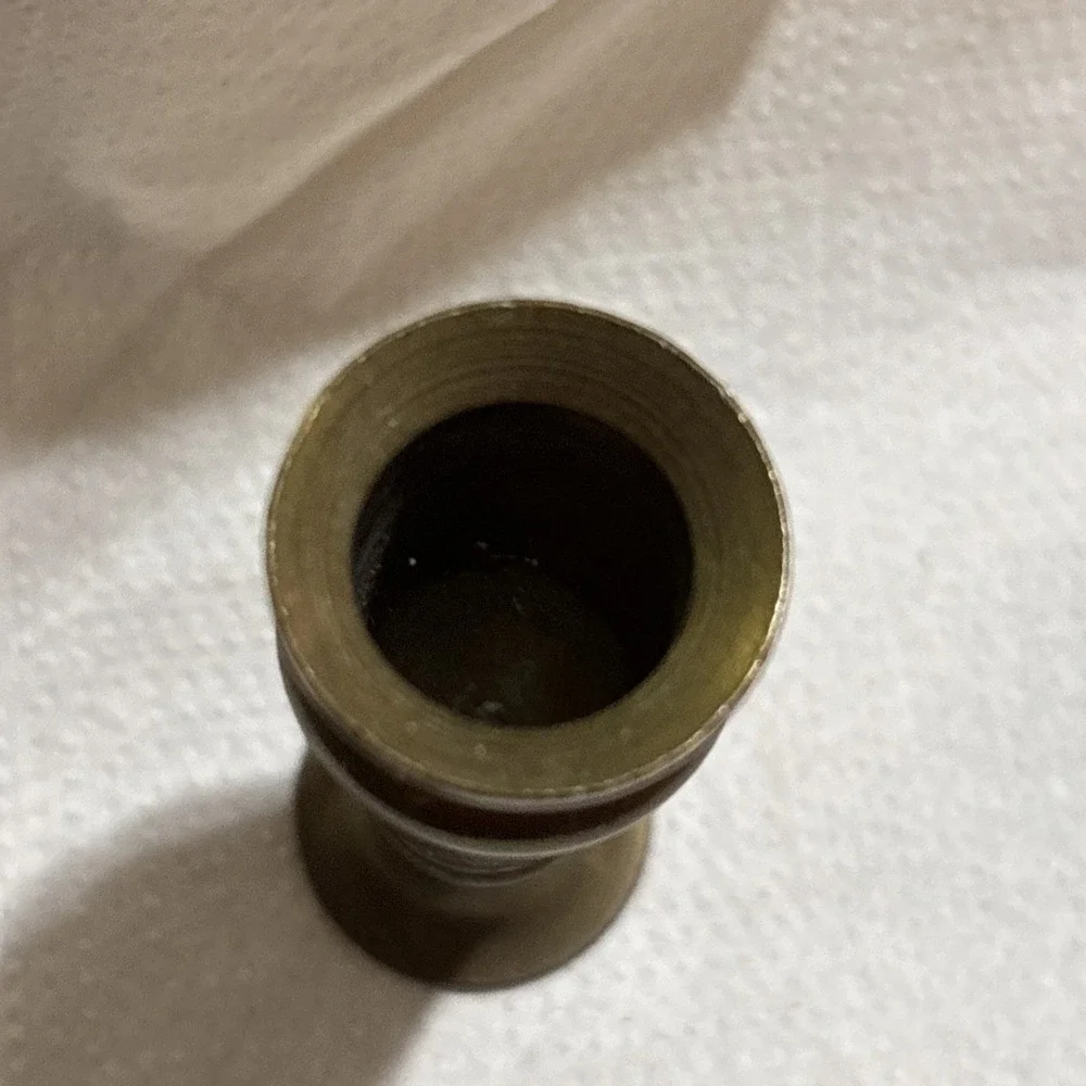 small vintage brass vase 2.25" decor Dollhouse Miniature - Picture 2 of 12